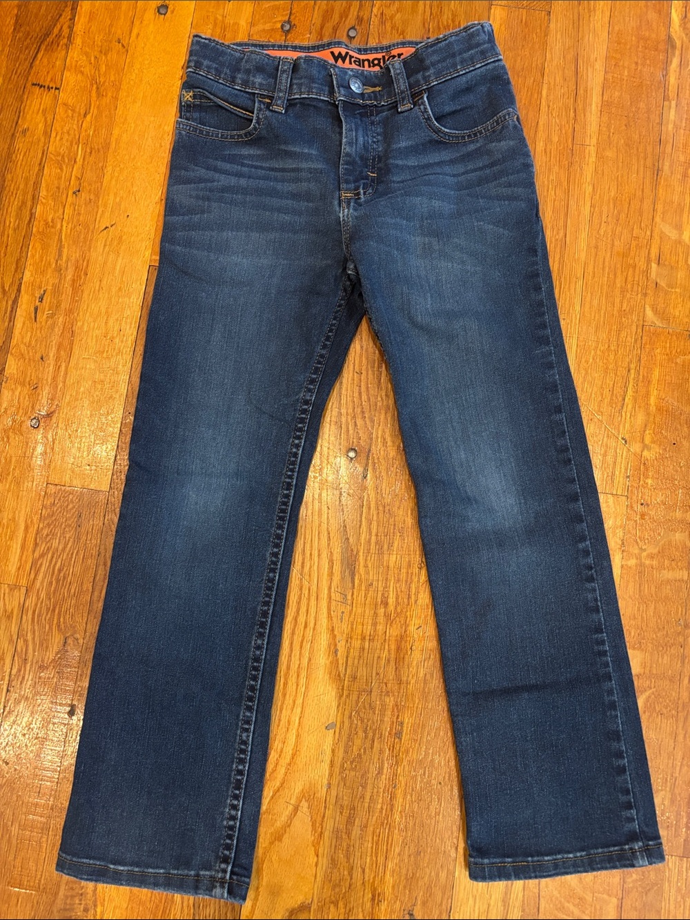 Wrangler Boy’s Indigo Straight-Leg Jeans